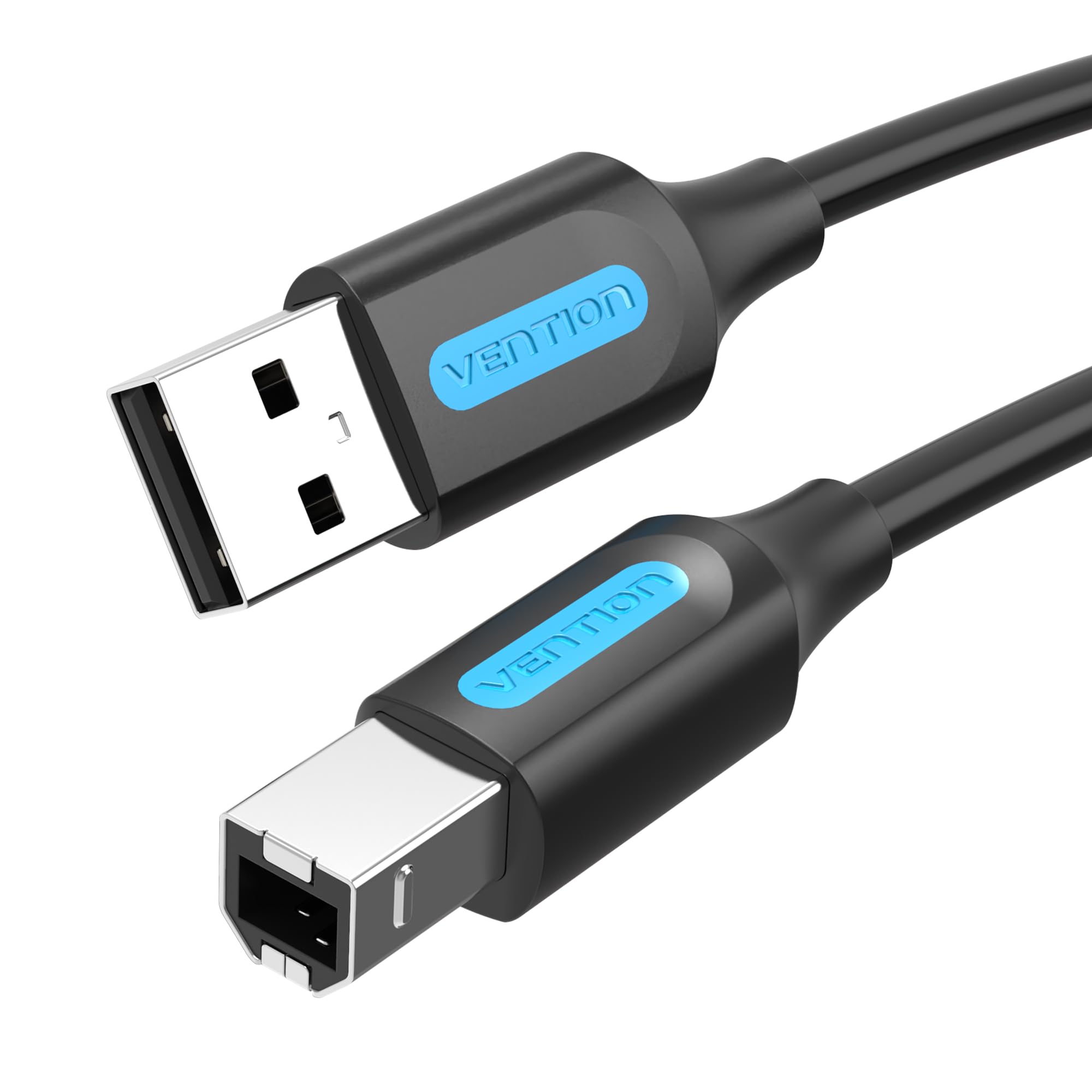 VENTION Printer Cable 1m USB 2.0 Type A Male to B Male Lead Scanner Cord USB Printer Cable Compatible with HP/Epson/Dell/Canon/Lexmark/Xerox/Brother/Samsung etc.