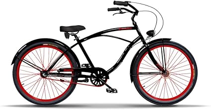 herren fahrrad 26 zoll cruiser bike herrenfahrrad citybike vintage retro american cruiser herren fahrrad fur manner aluminium rahmen amazon de sport freizeit