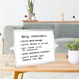 DOLLAR BOSS Double Sided Magnetic Desktop Whiteboard 20x30 cm with Stand view 7