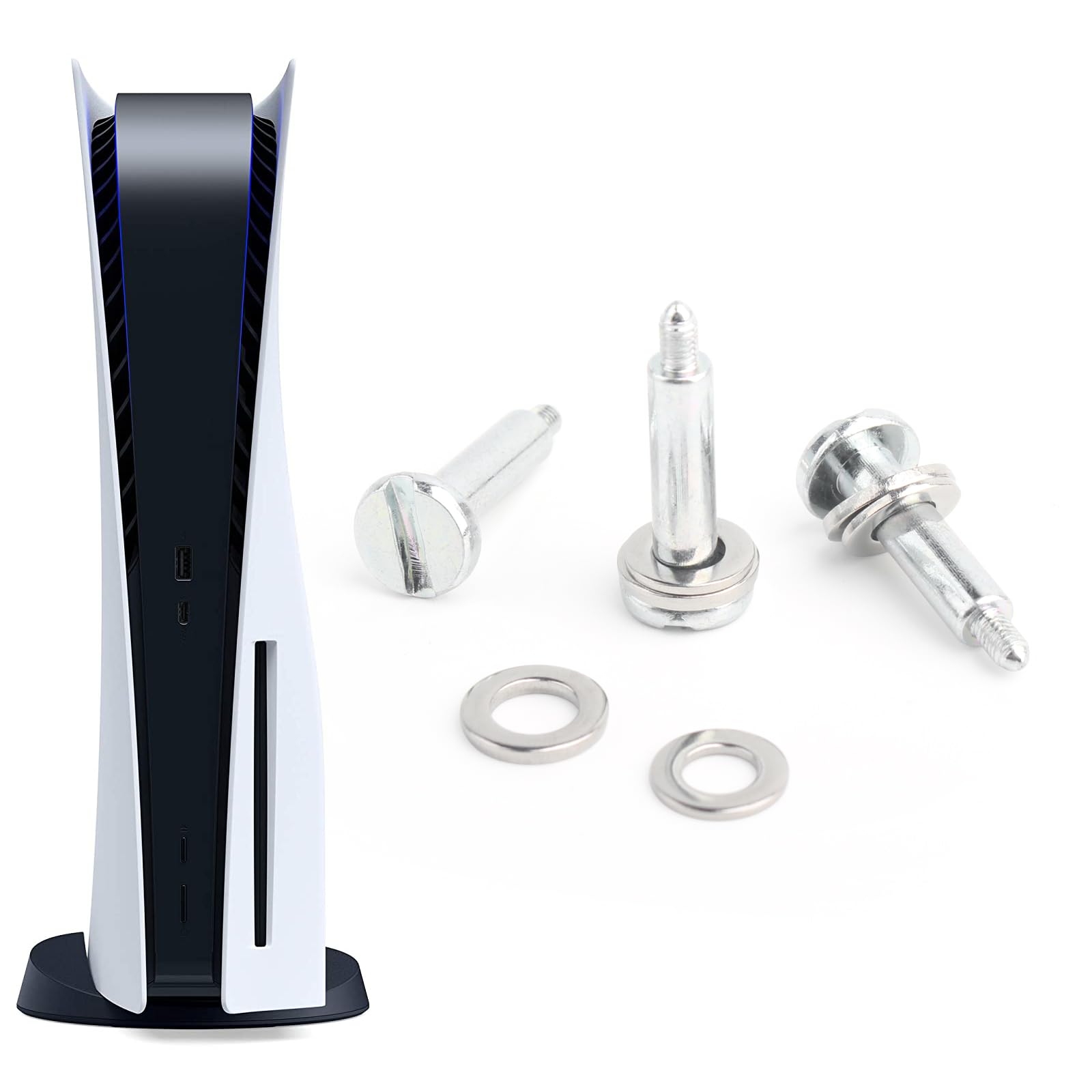 3PCS Base Stand Screws for Sony PlayStation 5 PS5 Vertical Fixing Screw Replacement for PS5 Games Console Bottom Holder