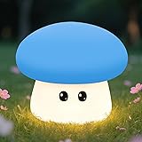 Squishy Big Eyes Mushroom Night Light with RGB Mode