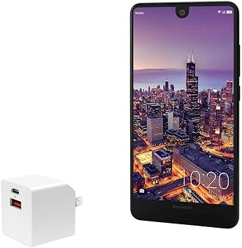 Amazon Com Boxwave Charger For Sharp Aquos C10 Pd Minicube w w Pd Usb Type C Wall Charger For Sharp Aquos C10 Winter White Electronics