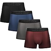 5Mayi Mens Underwear Boxer Briefs Short Leg Athletic Trunks Underwear for Men Pack No Fly