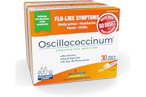 Boiron Oscillococcinum 60 doses Homeopathic Medicine for Flu-like Symptoms; Reduces the duration of flu-like symptoms such as
