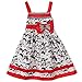Bonny Billy Little Girl's Figures Printed Casual Summer Braces Dress 3-11 Years