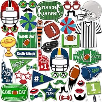 Amazon Com Konsait Super Bowl Photo Booth Props 36count