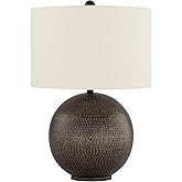 Signature Design by Ashley Hambell Industrial Metal Table Lamp with 3-Way Switch, Black & Metallic