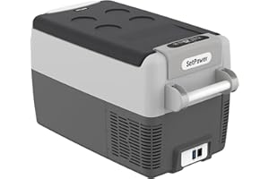 Setpower AJ30 Portable Refrigerator,Portable Freezer,32 Quart Electric Cooler,Car Refrigerator,12/24V DC Cable & 110/240V AC,Car Fridge for Camping,Truck,RV,Travel,Fishing