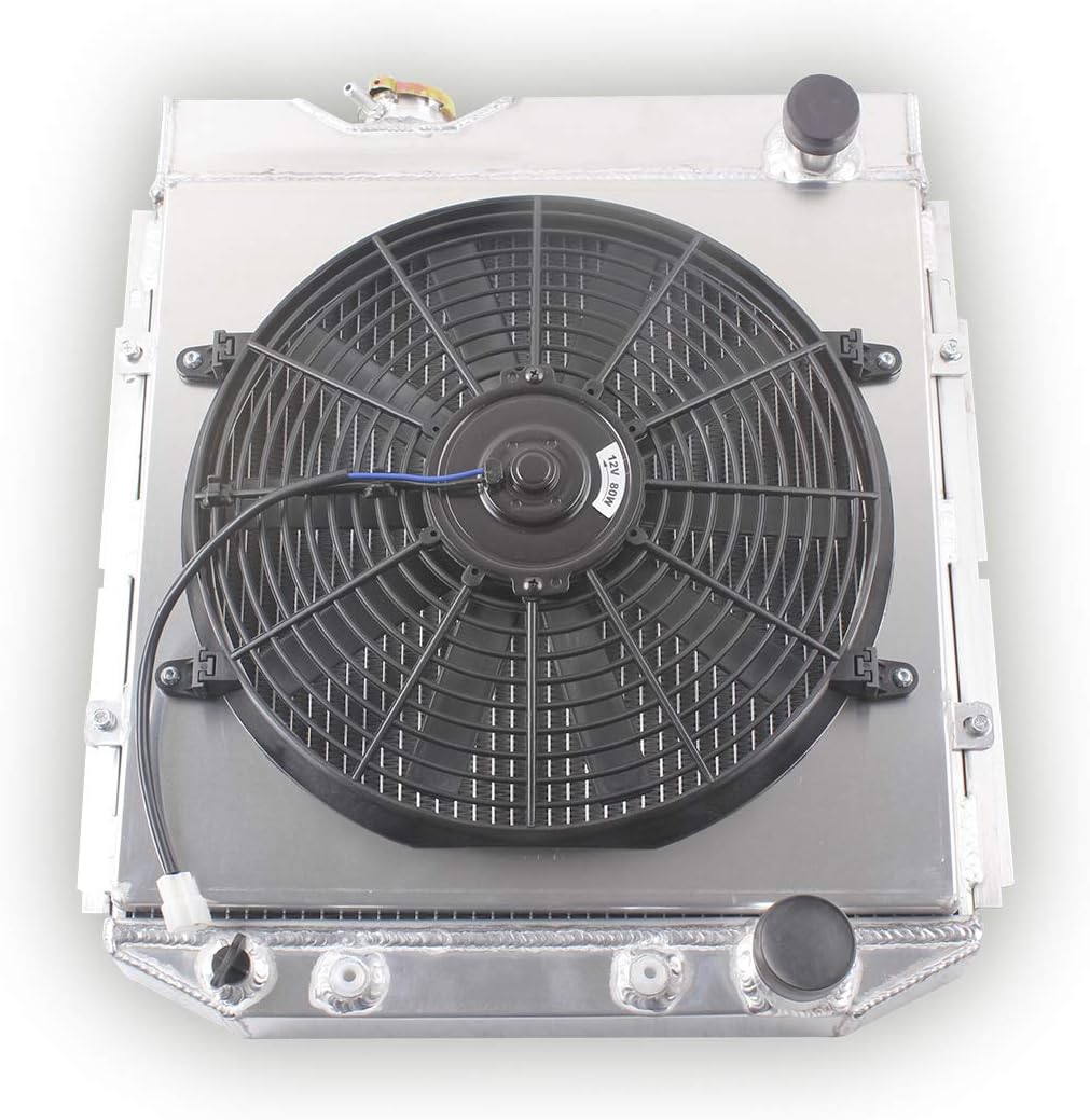 3Rows Aluminum Radiator With Shroud And Fan For Ford Mustang, For Falcon V8 289 302
