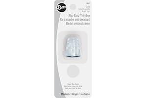 Dritz 3062 Slip-Stop Thimble, Medium , Silver