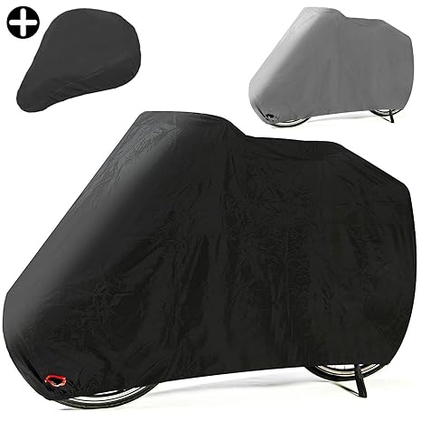 HiLo sports Fahrradabdeckung + Sattelbezug | getapte Nähte | wasserdicht + reißfest