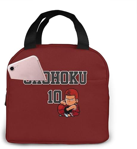 Amazon 防水 大きめ軽量 Slam Dunk 保冷保温ランチバッグ ランチトート ファスナー ランチバッグ 食品収納 通勤 通学 遠足 ピクニック 弁当袋 シューズ バッグ