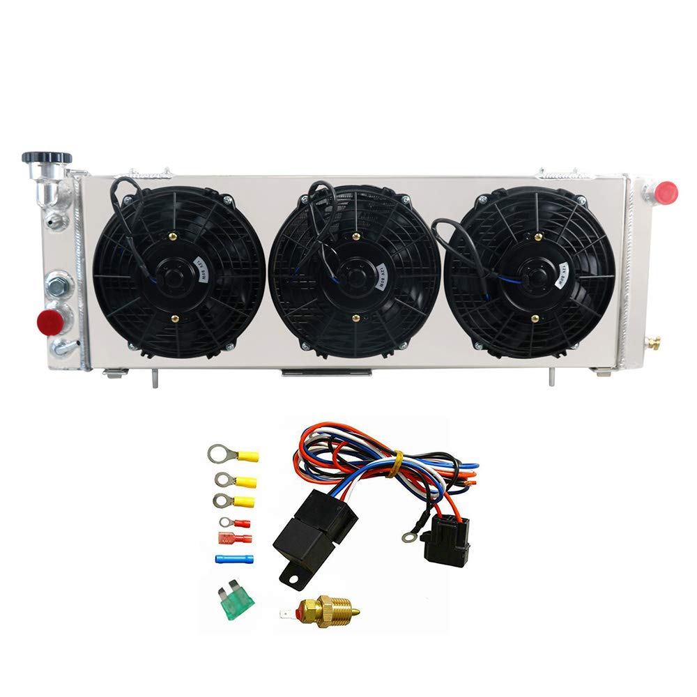 Alloyworks Performance Full Aluminum Radiator Shroud Fans Relay For