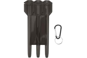 Dart Case, Darts Game Storage ABS Case, 3 Sleeve Storaging Universal Portable with Clip