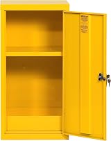 The Workplace Depot Hazardous Cabinet 910mm H Yellow COSHH Storage Unit view 3
