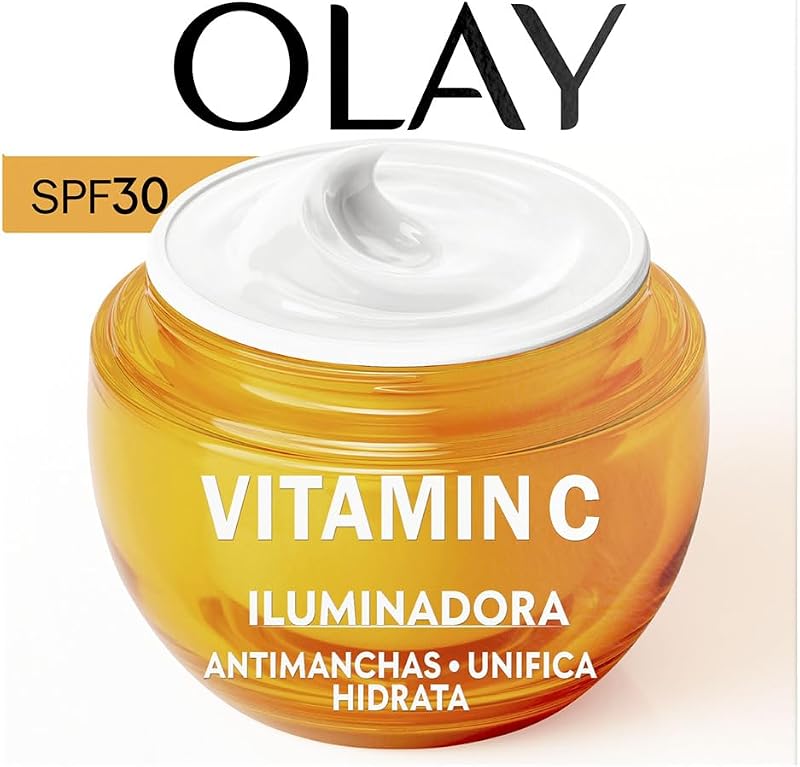 Creme de Dia Facial Hidratante Vitamina C FPS 30, com Niacinamida, Clareador de Pele: Anti-Dark Spot Action, Unifica, Hidratante, 50ml