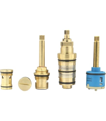 Ceramic Cartridge Replacement – Brass Diverter 5-Way Panel Shower Faucet, 36mm Diameter, 39mm Length, Anti-Leak