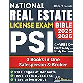 National Real Estate License Exam Bible: The Ultimate Up-To-Date Study Guide to Success the Salesperson and Broker Exams. Using Explained Exam-Like Practice Tests and Stress-Reducing Study Techniques