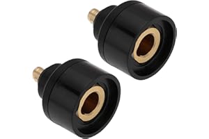 Micro Traders 2pcs 10/25 Male to 35/50 Female Brass Adapter Brass Welding Machine Adapter Connector for Welding Machine Plasm