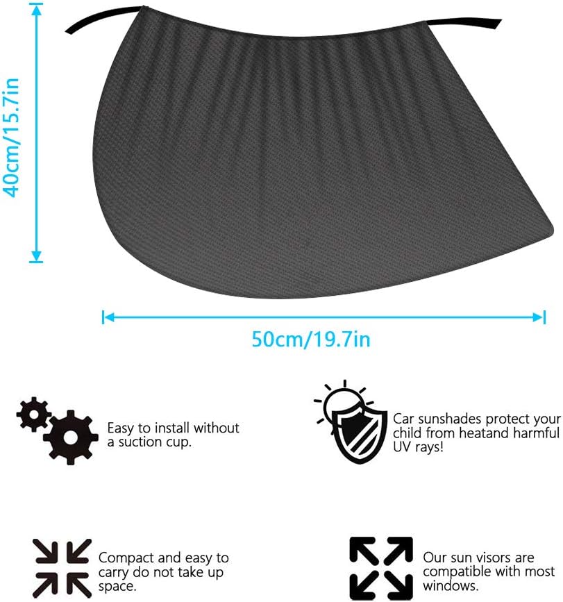Pare Soleil Voiture Bebe Protege Soleil Voiture Arriere Enfants Et Animaux Protection Uv Maximale Pour Bebe 2 Pieces Chaussette Voiture Soleil 40 X Inch Ovareo Pare Soleil Fenetres De Voiture Vitres Laterales