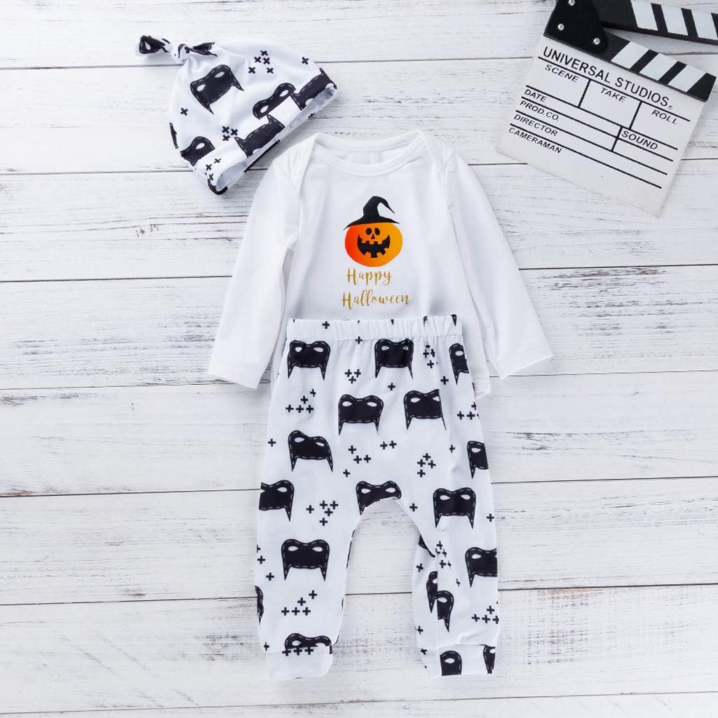 Brands Online Cheap Sale Topbigger 3pcs Newborn Baby Girl Romper Jumpsuit Bodysuit Pants Headband Hat Outfit Set Bodysuit Tops Halloween Pumpkin Jumpsuit Outfits Set 0 24months A Lot Of Surprises Www Fisherdentalcare Com