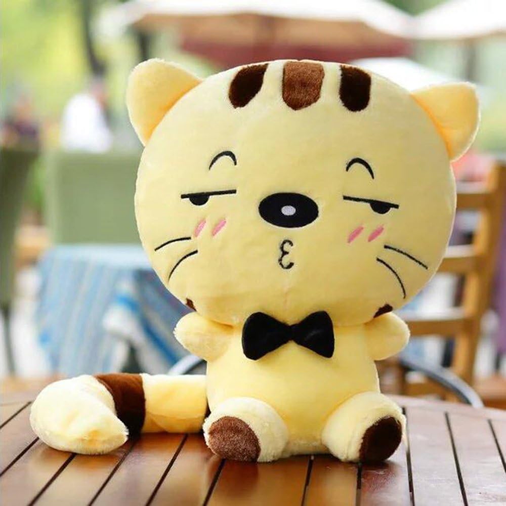 yellow cat stuffed animal