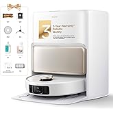 MOVA V50 Ultra Complete Robot Vacuum and Mop, 24,000Pa, Zero-Tangling | 2.28in Obstacle Overcoming, FlexiRise Navigation, 176&deg;F Hot Water Mop Self-Cleaning &amp; Fast Hot Air Drying, White