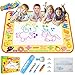 TECBOSS Water Drawing Mat，Aqua Educational Magic Doodle Mat Large Mess Free Kids Painting Writing Doodle Board Christmas Birthday Gift Toys for Age 2 3 4 5 Years Old Girls Boys Toddler