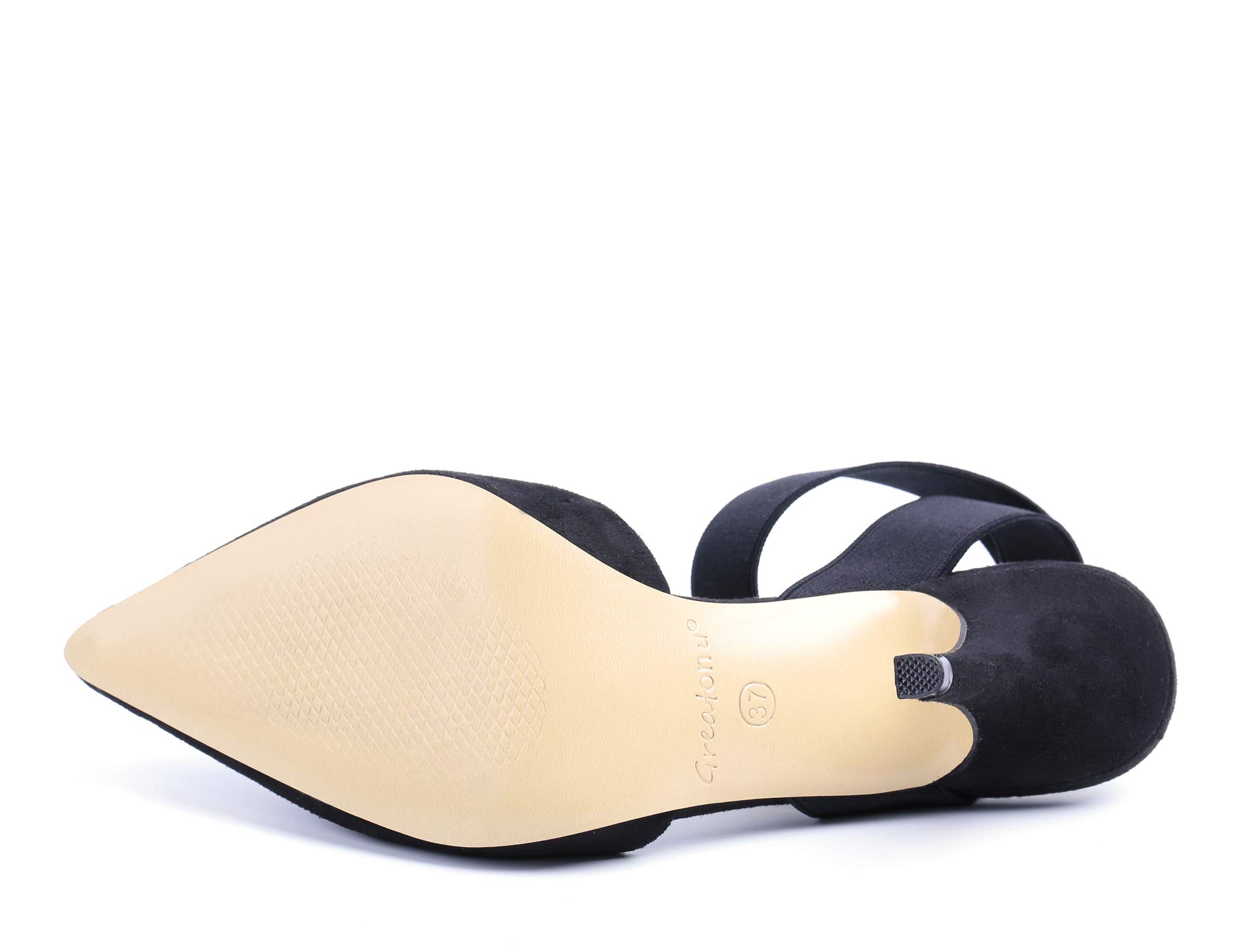 Greatonu Women High Heel Ankle Strap Closed Toe Sandals - Image 10