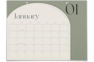 ZICOTO Aesthetic 2024 Desk Calendar - Minimal 2023-2024 Desktop Or Wall Calendar Runs Until December 2024 - The Perfect Large Calendar for Easy Planning