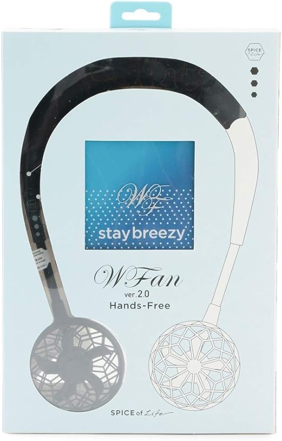 Amazon ジュンレッド Junred Wfan ダブルファン ハンズフリー ブラック 01 F ファッション小物 通販