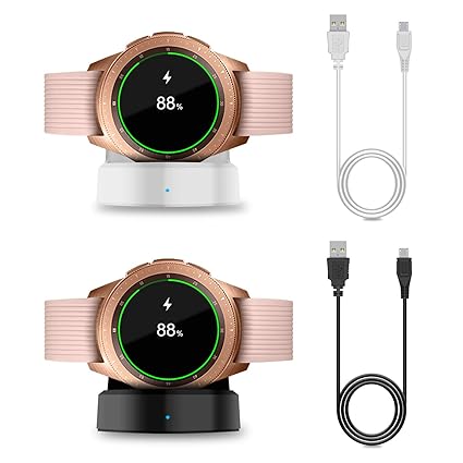 FYOUNG Cargador para Samsung Galaxy Watch 42 mm/46 mm [2 Unidades ...
