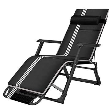 Amazon Com Black Folding Zero Gravity Recliner Patio Lounger