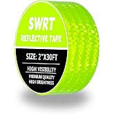 SWRT Reflective Tape 2 Inch x 30 Feet DOT-C2 Shining Star Fade Resistant Green Reflective Outdoor Waterproof Strong Adhesive Safety Warning Reflector Conspicuity Tape for Trailer Trucks Bike