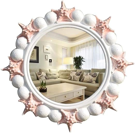 Vanity Mirror Wall Mirror Small White Modern Resin Frame Bathroom Wall Mounted Mirror High Definition Beauty Cosmetic Mirror Dressing Mirror Color Pink Size 54 5cm Amazon Ca Home Kitchen