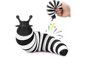 IFiwin Fidget Slug, Sensory Slug Fidget Toys for Autistic Kids & Adults, Autism Sensory Toys, Fidget Stress Toys, Christmas Stocking Stuffers, Birthday Gifts Party Favors