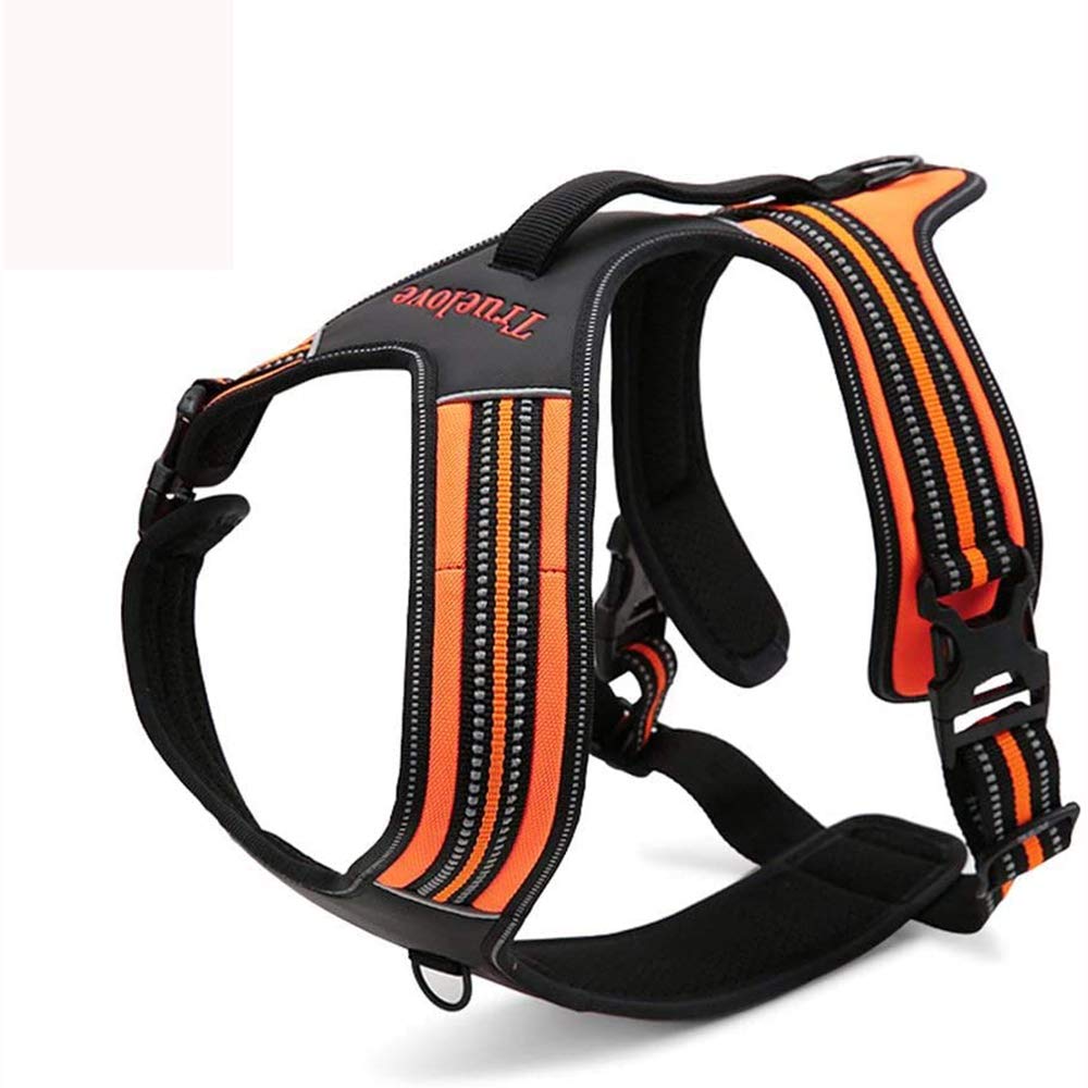 Truelove Dog Harness With Handle Soft Padded Pet Harness Vest,Reflective Material,Adventure Training,Strong Oxford Outer Layer for larger dogs TLH5551 (Orange,XS) โ image 1