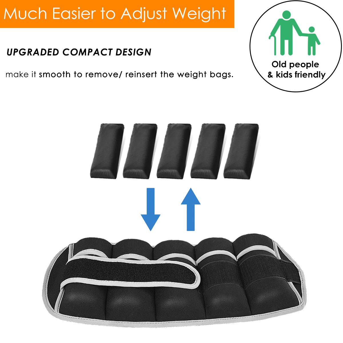 1 Pair 1 2 3.5 4 5 7 7.5 10 15 Lbs Adjustable Ankle Weights Set for Men Women Kids Ankle Wrist Weight for Walking, Jogging, Gymnastics