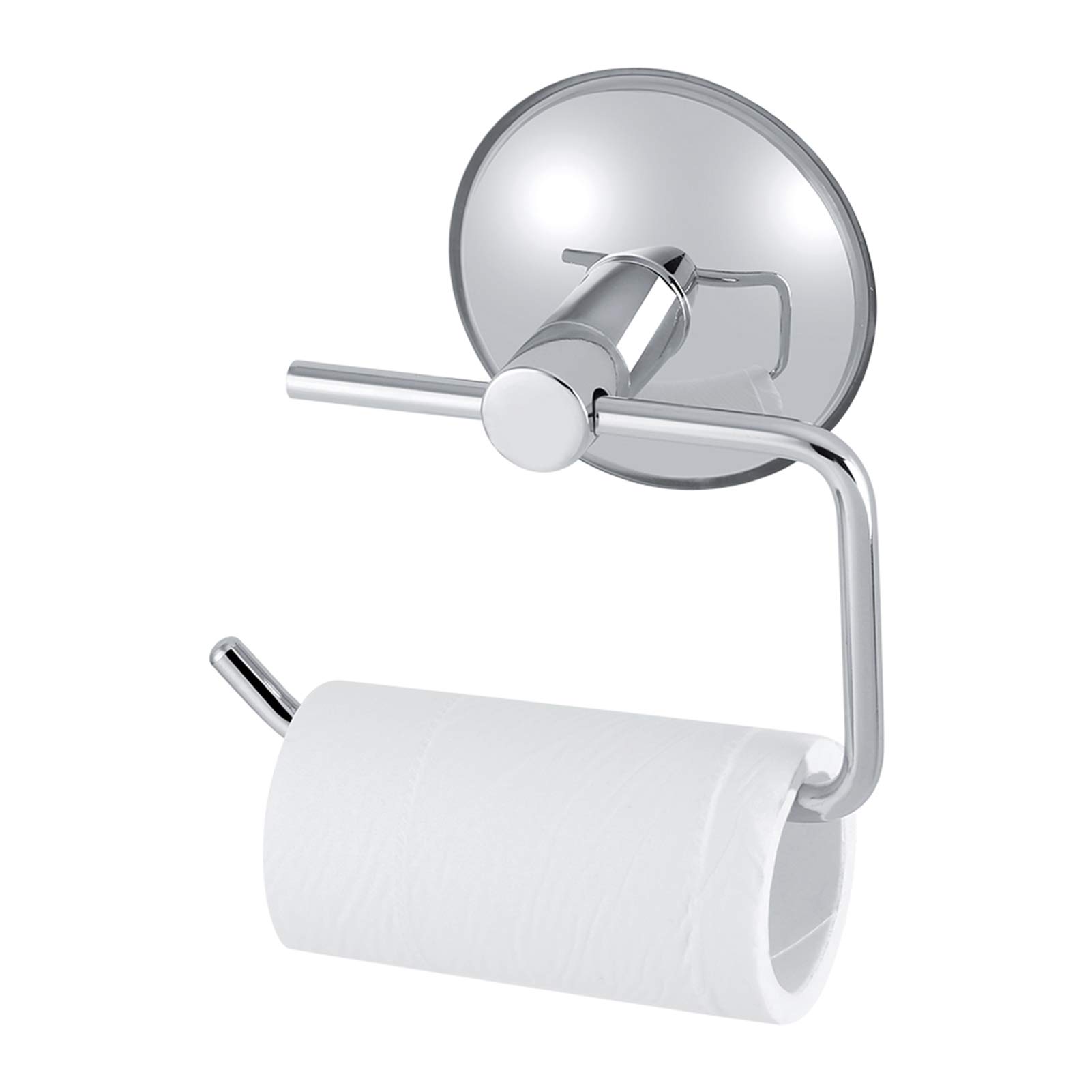 Gavigain Suction Cup Toilet Paper Holder, Modern Stainless Steel & ABS Toilet Roll Holder, Wall-Mounted Rack for Bathroom & Kitchen