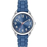 Asan Ge Analog Watch for Women Large Numerals Face Easy Time Reading Silicone Strap Casual Watch Water Resistant 100 feet