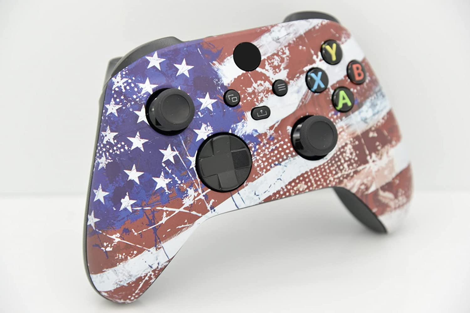 Hand Crafted Custom Controller Compatible with Xbox Series X/S & Xbox One (U.S Flag)