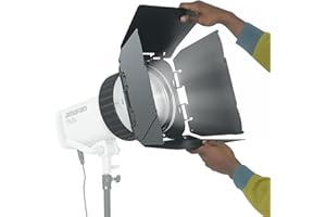 Bowens Mount Fresnel Lens, 10 Times Brightening 10°-45° Focusable Fresnel Lens, Compatible with Aputure/Godox/Neewer COB Vide