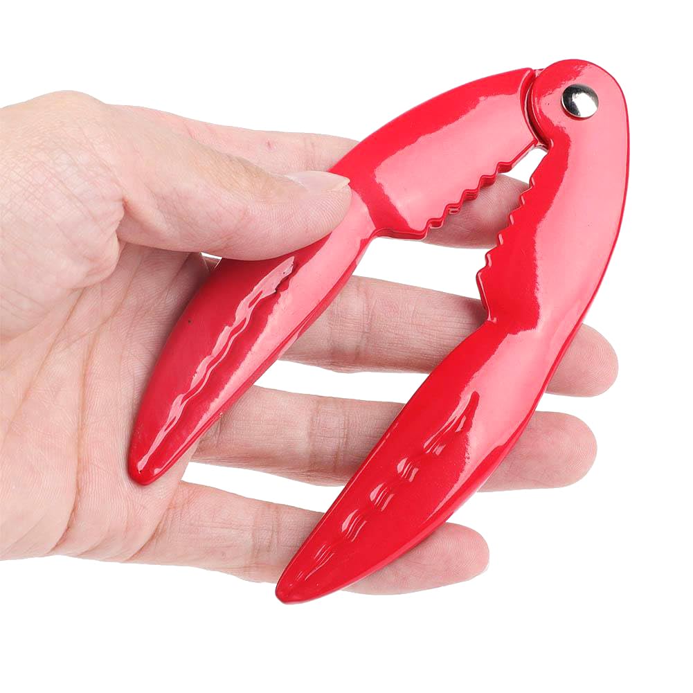 Stainless Steel Seafood Claw, Kitchen Seafood Tools Crab Claw Lobster Cracker, Seafood Walnuts Nuts Opener, for Restaurants, Picnic, Camping, Party (Red)