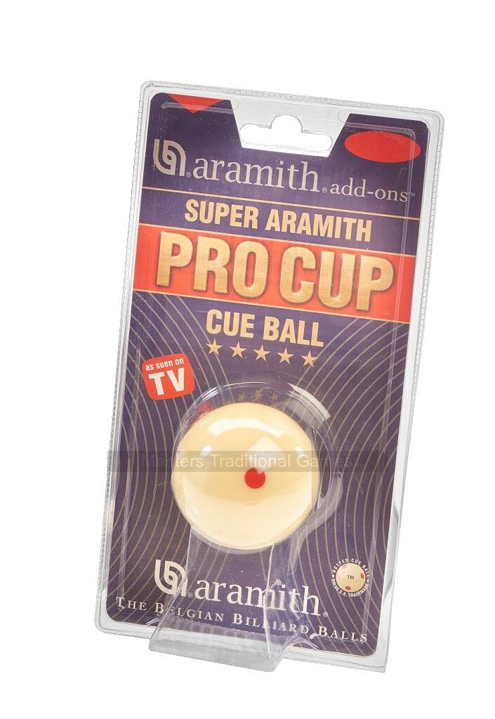 Aramith 1 and 7/8 inch (47.5mm) Pro Cup Cue Ball