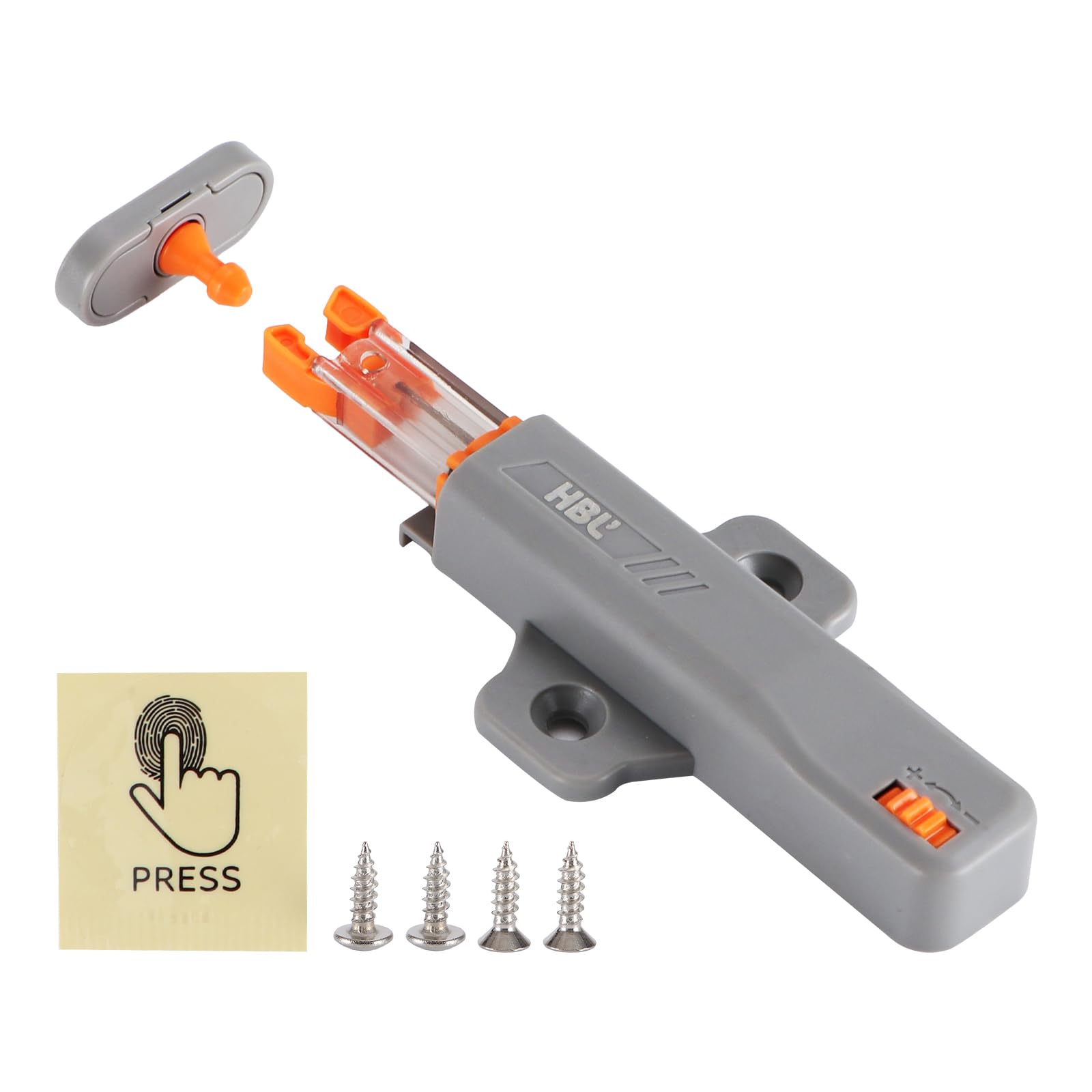 Photo 1 of HBL' 2 Pack Push to Open Door Latch, Heavy Duty Non-Magnetic RV Hidden Door Catch, Push Latch for Cabinet Hardware