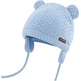 Duoyeree Kids Baby Hat Soft Warm Cable Knit Beanie Toddler Girl Fall Winter Hats