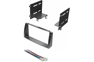 ASC AUDIO ASC Car Stereo Dash Kit and Wire Harness for Installing a Double Din Aftermarket Radio for 2003-2008 Toyota Corolla