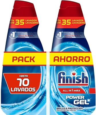 All in 1 Max Power Gel lavavajillas - brillo y protección - 70 lavados