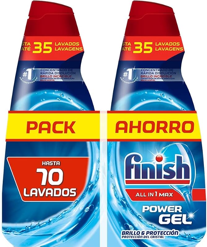 All in 1 Max Power Gel lavavajillas - brillo y protección - 70 lavados