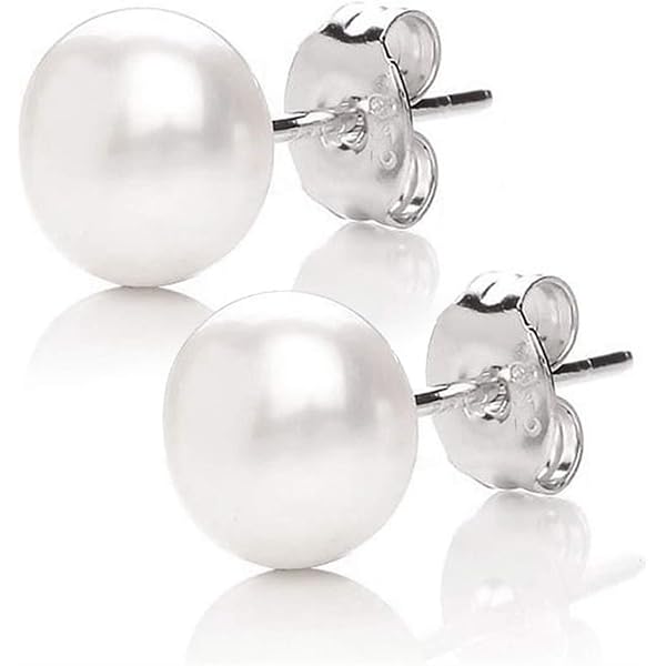 Boucles D'oreilles Argent Perles D'eau Douce ROSEMIMOSA - Chaîne Et Tige, Style Bohème, Neuves Avec étiquettes